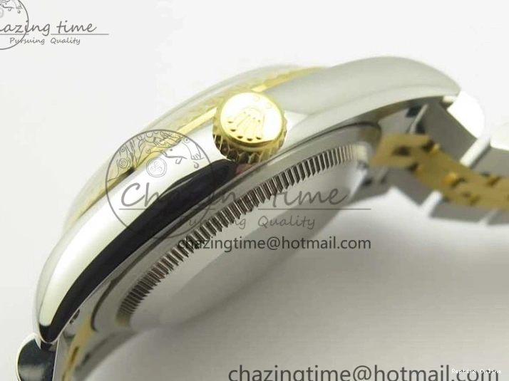 0413 DateJust 36 SS YG 126233 ARF 1:1 Best Edition Black Dial Stick Markers on SS YG Jubilee Bracelet SH ModernLook 3432